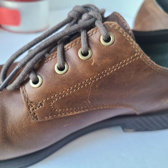Timberland A1SNK Oxford Shoes Mens 9.5 Brown Leather Gore-Tex Waterproof Aerocor main image 14